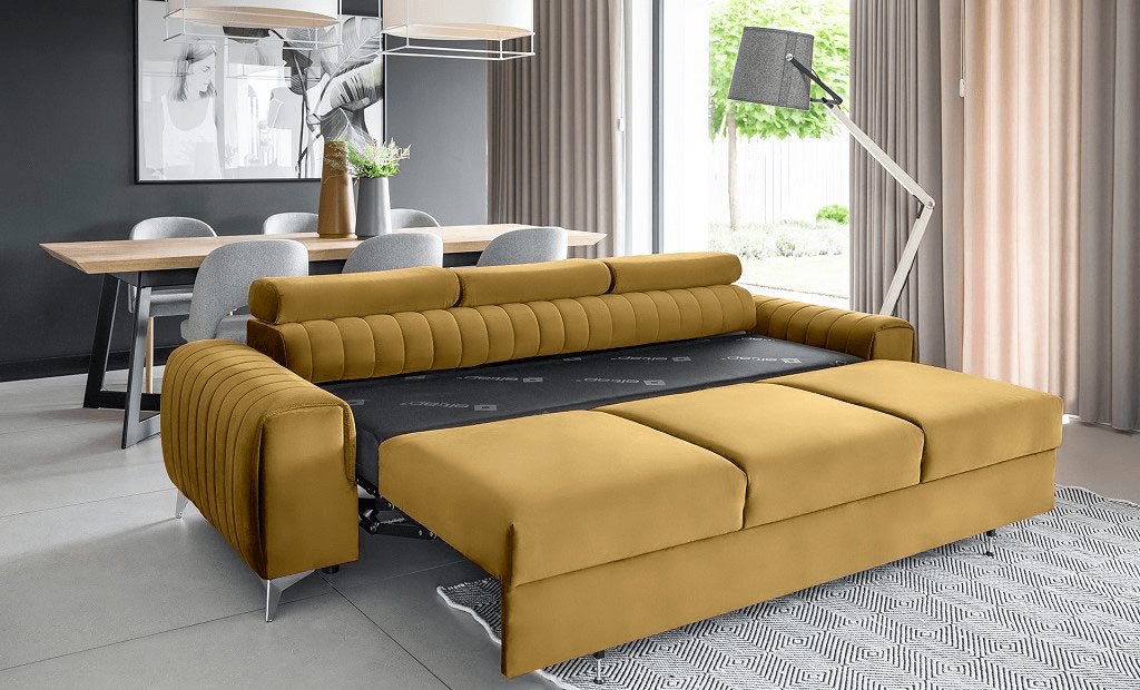 Sofá cama con reposacabezas reclinables - LAURENCE