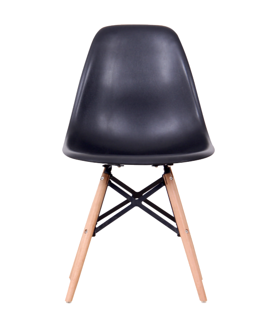 Cadira ergonòmica amb potes de fusta i suports metàl·lics – Dinamarca 