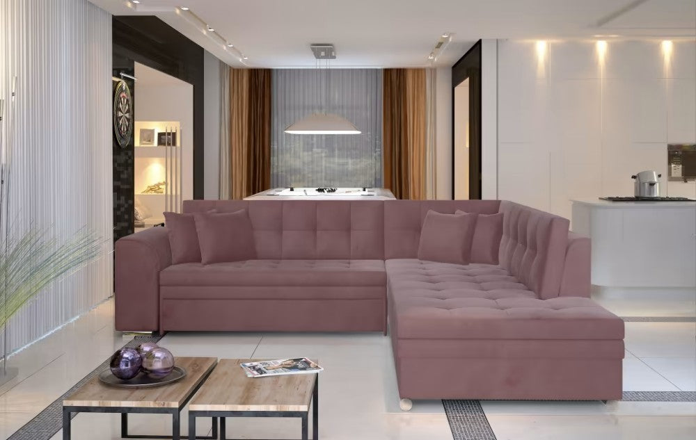 Corner sofa bed with chest-Pieretta