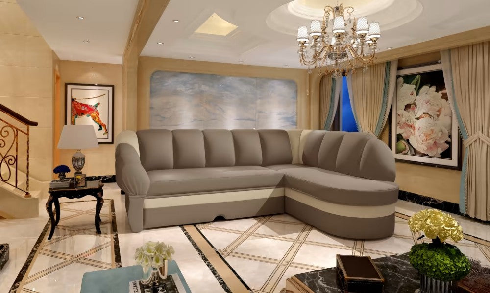 Corner sofa with bed-Benano
