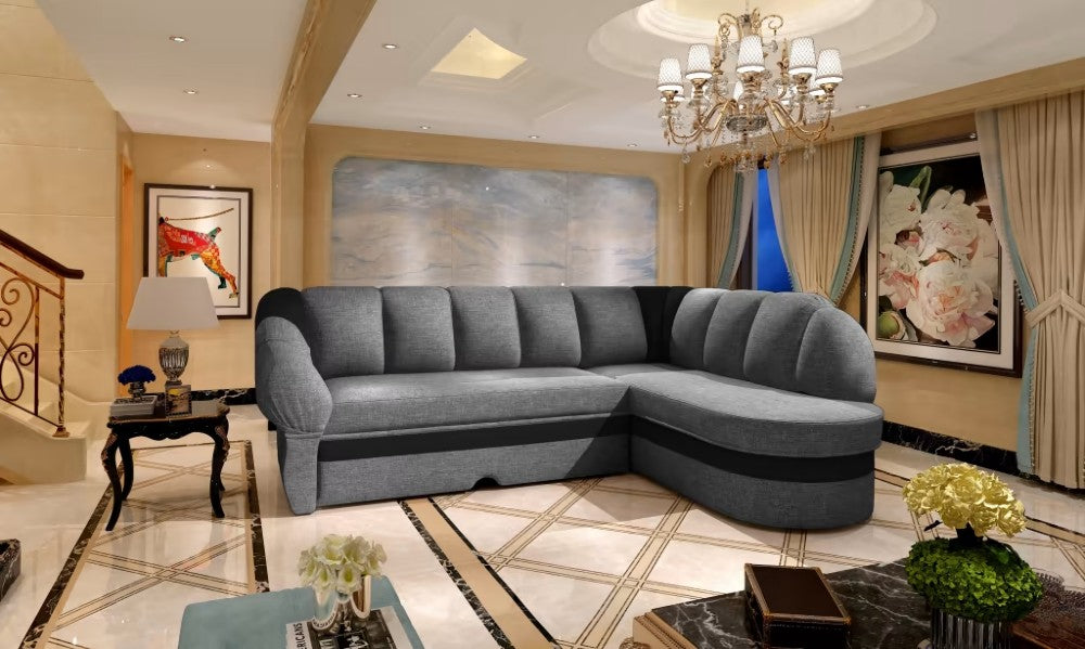 Canapé d'angle avec lit-Benano