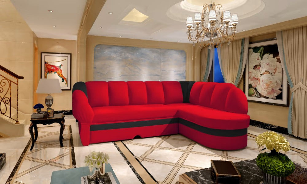Canapé d'angle avec lit-Benano