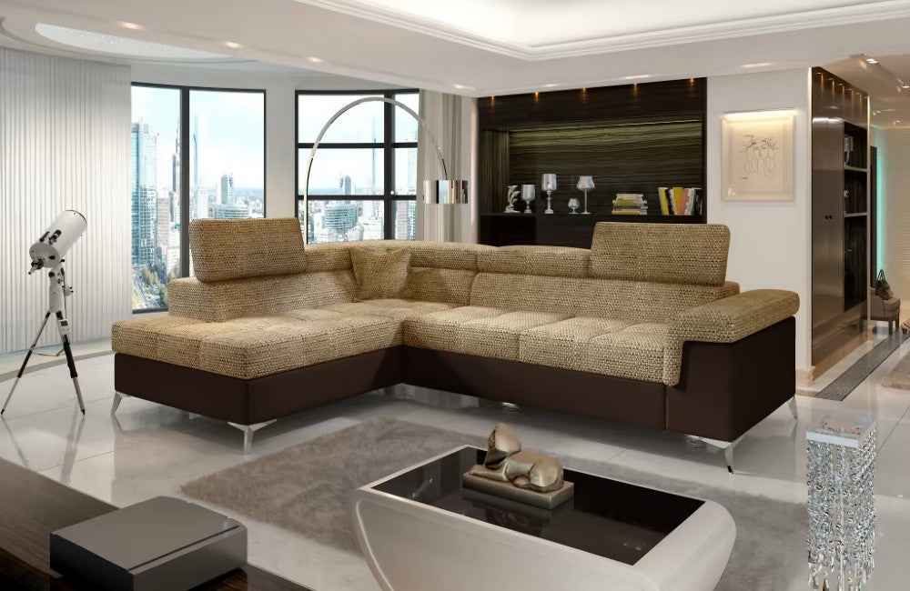 Modern sofa with adjustable backrest - Eridano