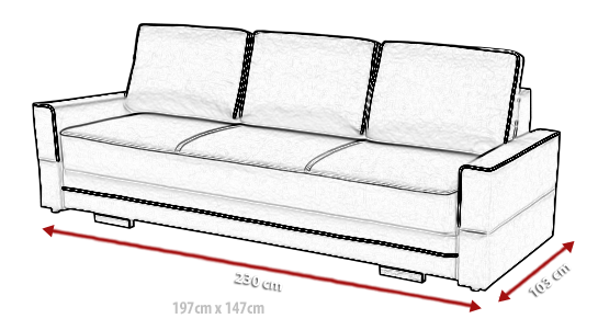 Canapé avec lit-Samanta II