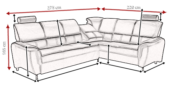 Medidas de sofá rinconera